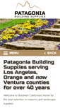 Mobile Screenshot of patagoniabuildingsupplies.com